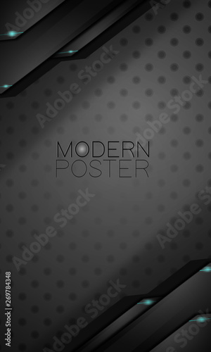 poster metalico futurista