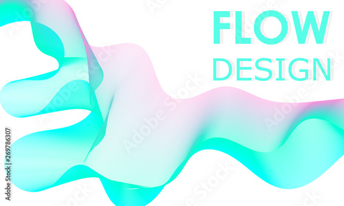Flow shapes design. Liquid wave background.