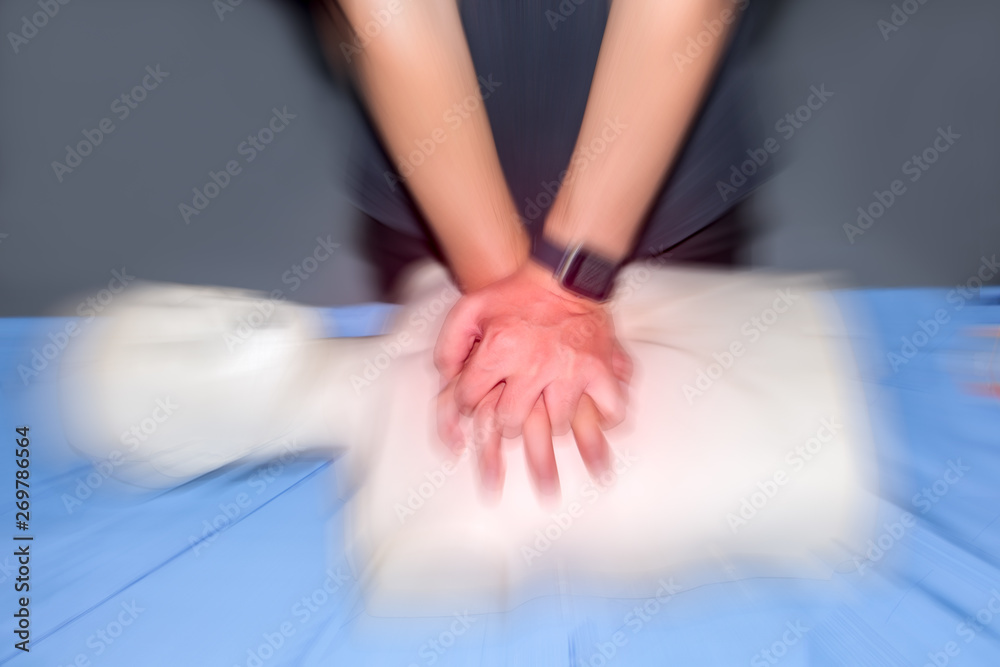 Fotografia do Stock: Education healthcare first aid of CPR training ...