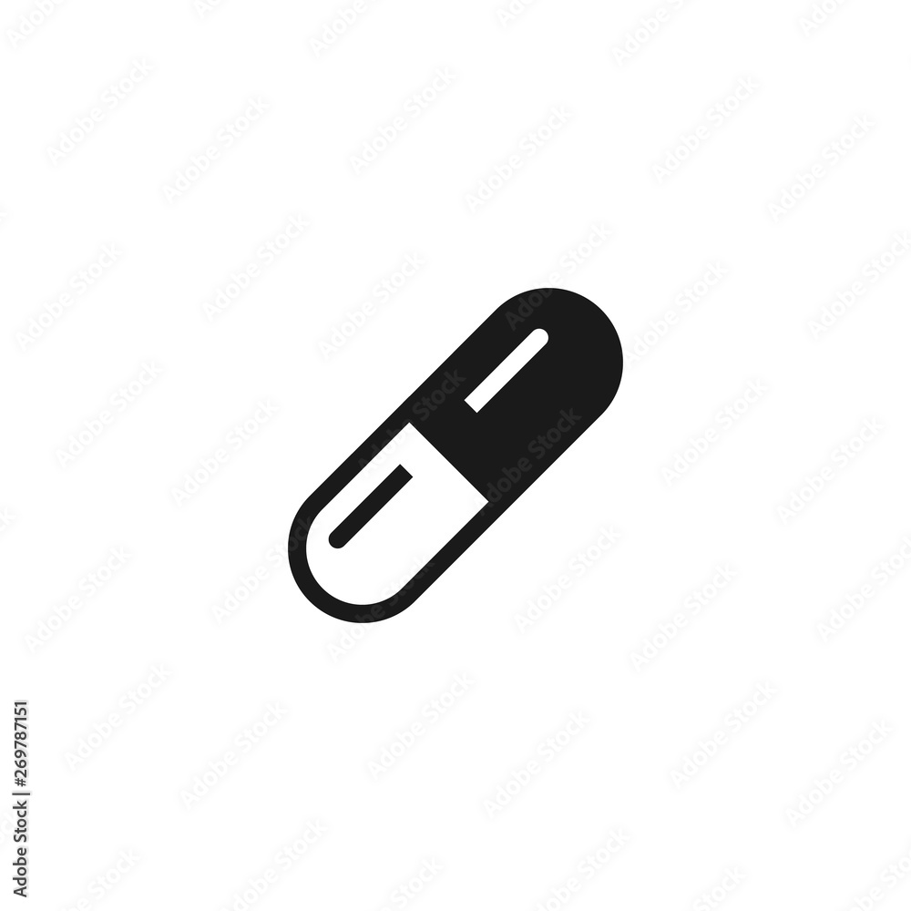 Capsule Icon. Drug, medicine symbol. Tablet icon. Pharmacy symbol. Vitamin sign. Capsule Icon. Drug, medicine symbol. Tablet icon. Pharmacy symbol. Vitamin sign.