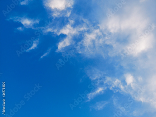 blue sky with white clouds