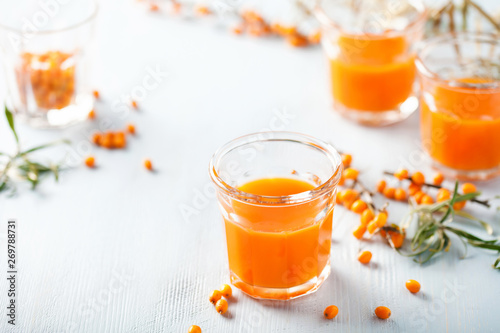 Homemade buckthorn drink