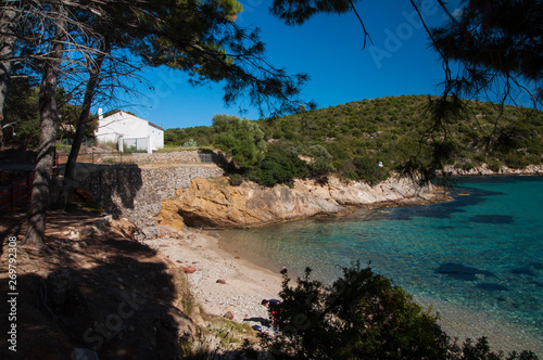 italy sardinia cala moresca bay in aranci gulf photo