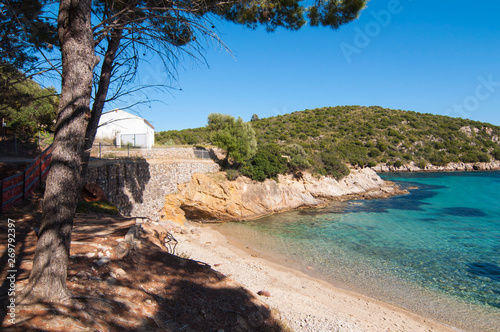 italy sardinia cala moresca bay in aranci gulf