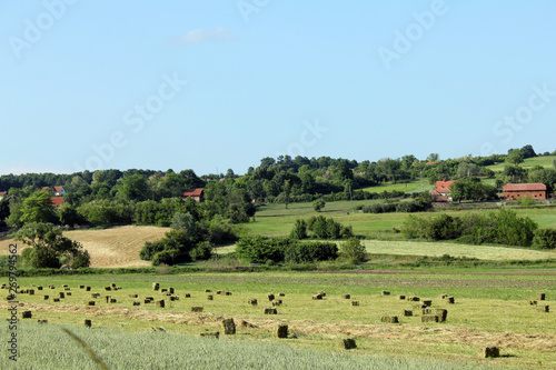 Village landscape in Serbia