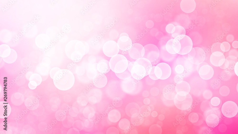 Abstract Red and Pink Bokeh background in bright colors