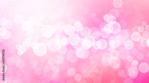 Abstract Red and Pink Bokeh background in bright colors