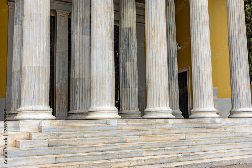 Pillar detail in Neoclassical building