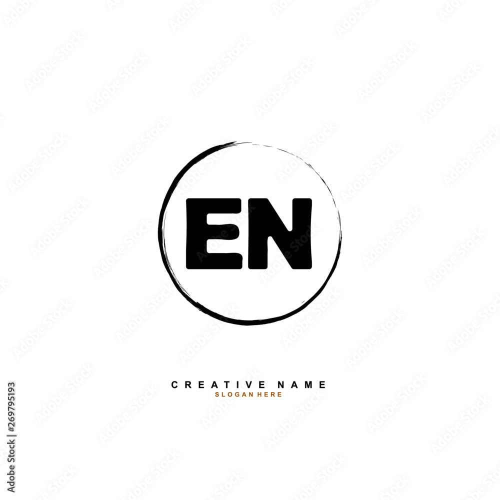 E N EN Initial logo template vector. Letter logo concept E N EN Initial logo template vector. Letter logo concept
