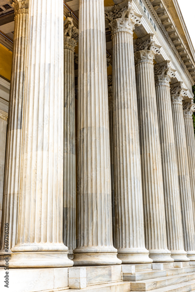 Pillar detail in Neoclassical building
