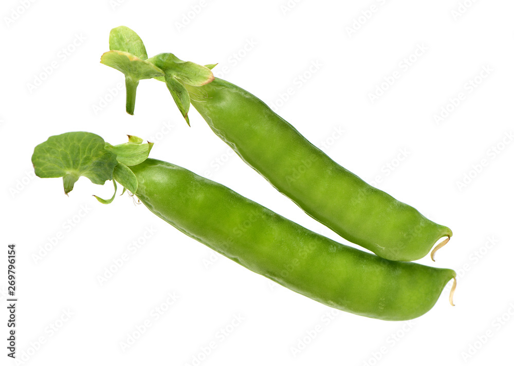 Fresh peas isolated on white background Fresh peas isolated on white background