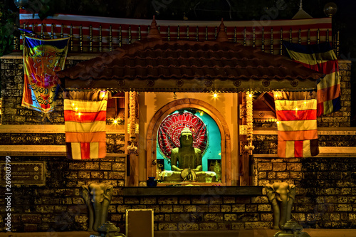 Buddhist Temple of the Tooth. Kandy. Sri Lanka. Asia.