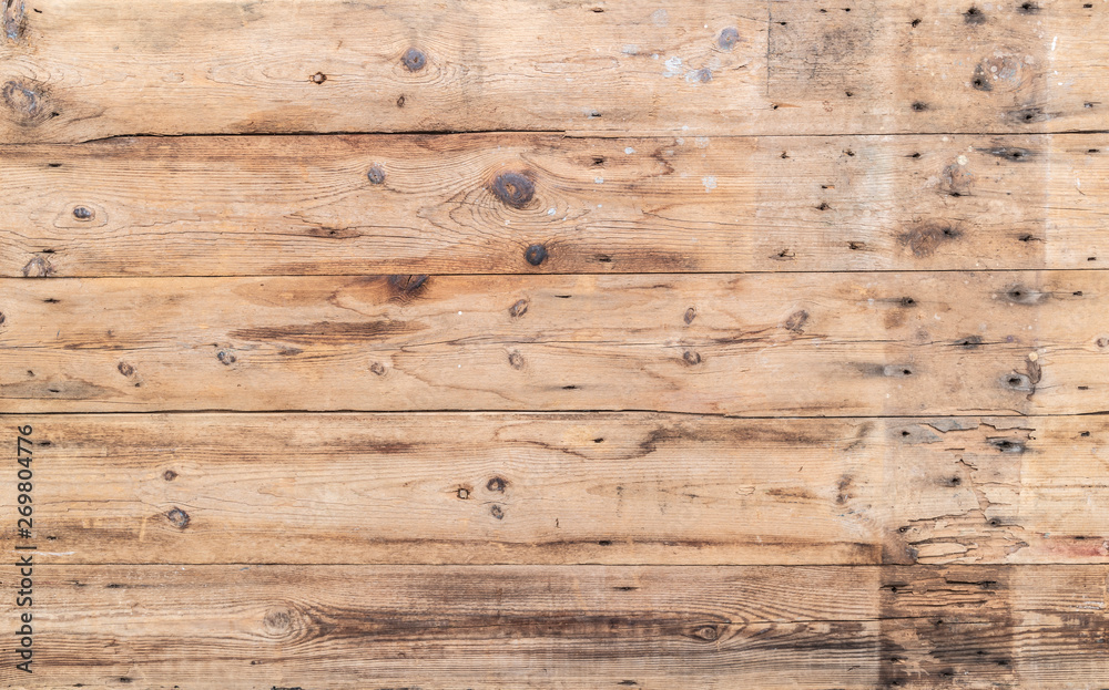 Rustic Raw Wood Panel Background