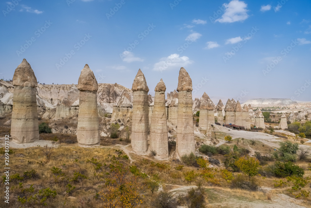 Love Valley in Cappadocia region, Turkey Love Valley in Cappadocia region, Turkey