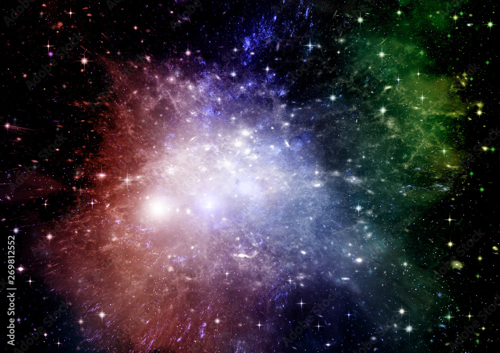 Obraz premium galaxy in a free space