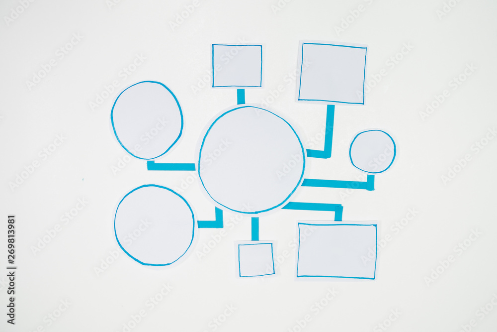 Business Process and workflow flowchart Strategy infographic diagram connection Design Planning Solution Concept Shapes Paper flat lay Business Process and workflow flowchart Strategy infographic diagram connection Design Planning Solution Concept Shapes Paper flat lay