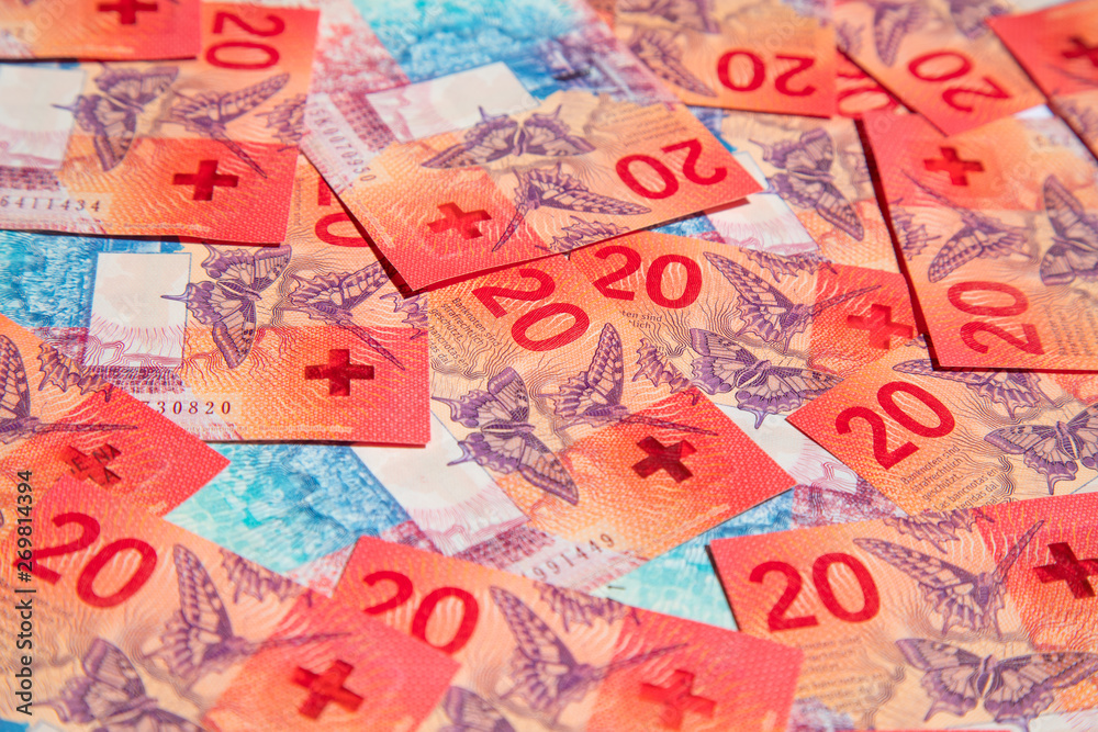 Obraz premium Swiss francs