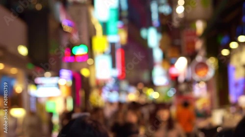 Wallpaper Mural Blur shot of famous Korean Dongdaemun shopping area Torontodigital.ca