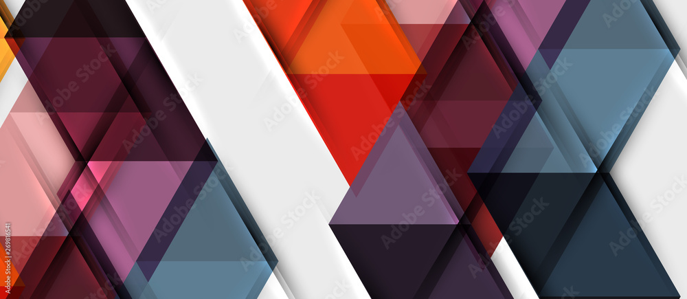 Triangle geometrical modern business presentation design template Triangle geometrical modern business presentation design template