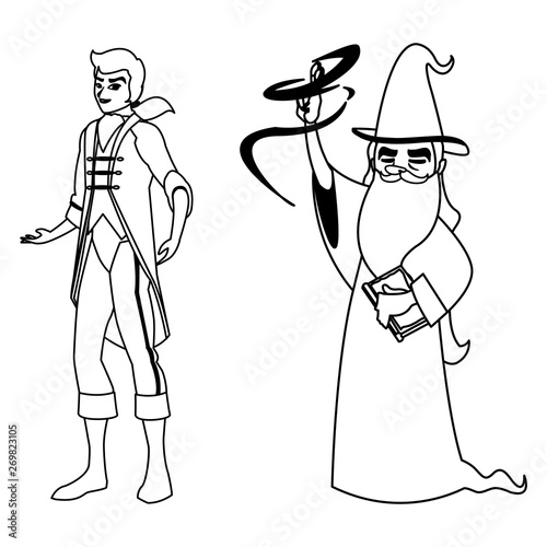 prince charming and wizard of tales characters