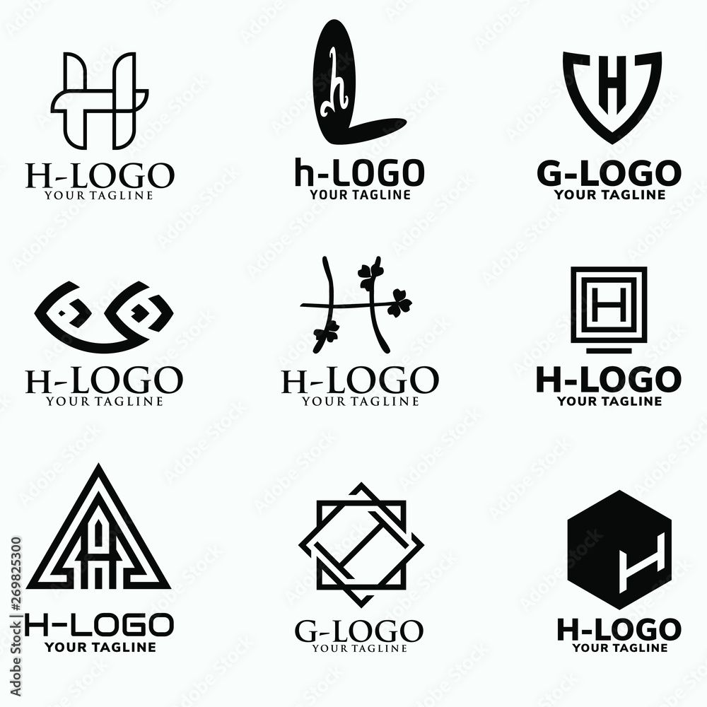 Modern Letter H Logo Collection