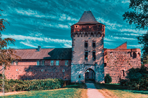 Medieval Towngate with Tower at old German town of Zons photo