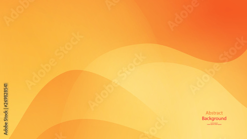 Warm tone and Orange color background abstract art vector 