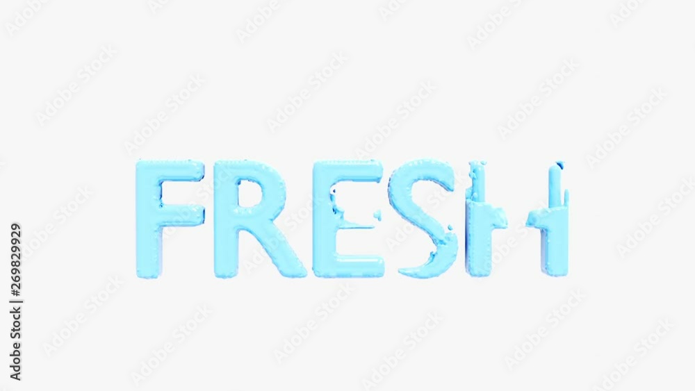3D text in water video inscription fresh 3D text in water video inscription fresh