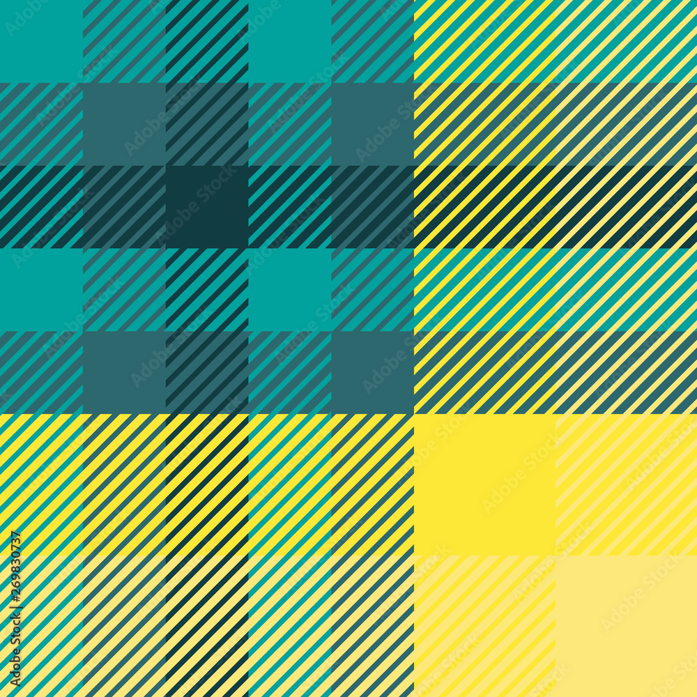 Plaid or tartan vector is background or texture in many color Plaid or tartan vector is background or texture in many color