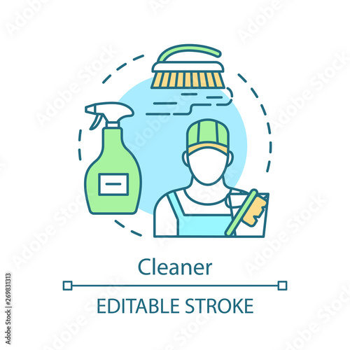 Cleaner concept icon