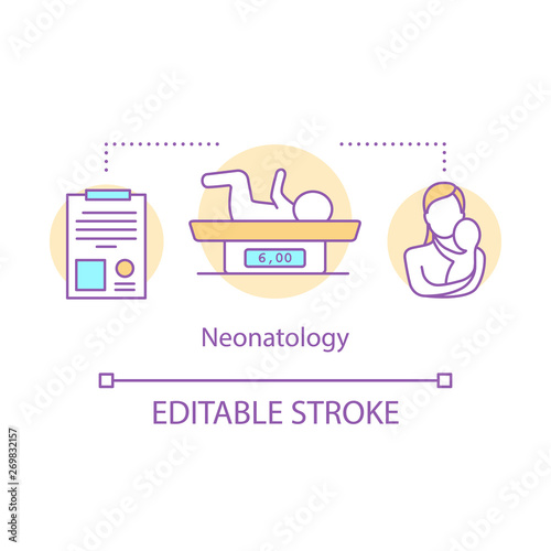 Neonatology concept icon