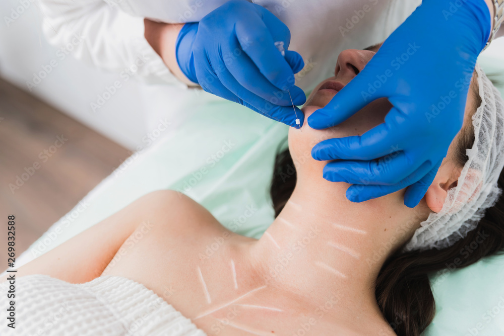 Fototapeta premium Mesonites treatment for rejuvenation