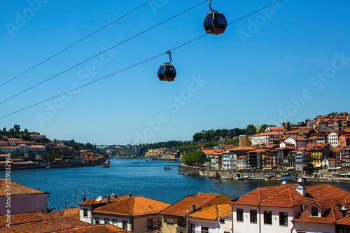 Views of the Douro river from Vila Nova de Gaia - Porto, Portugal.