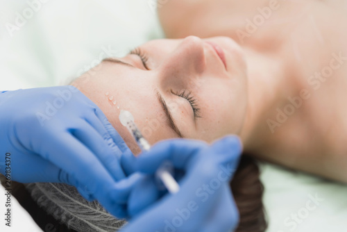 Woman having mesotherapy treatment photo