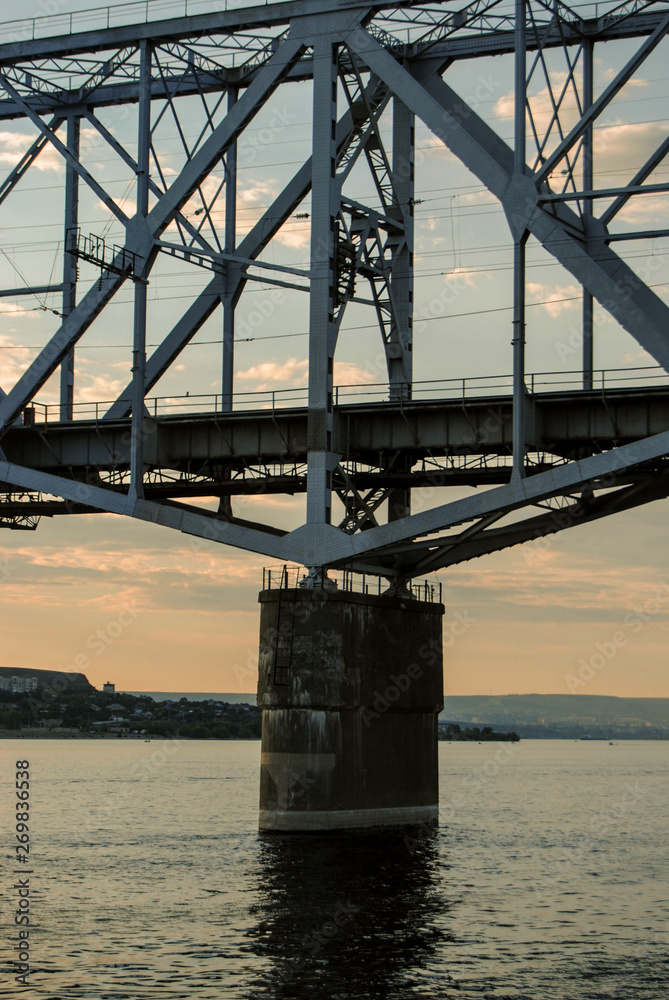 railway bridge above the water railway bridge above the water