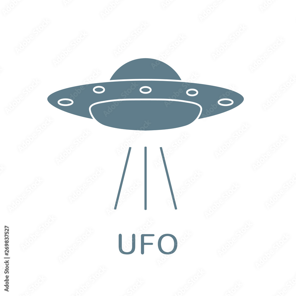 UFO vector icon. Alien space ship. World UFO day. UFO vector icon. Alien space ship. World UFO day.