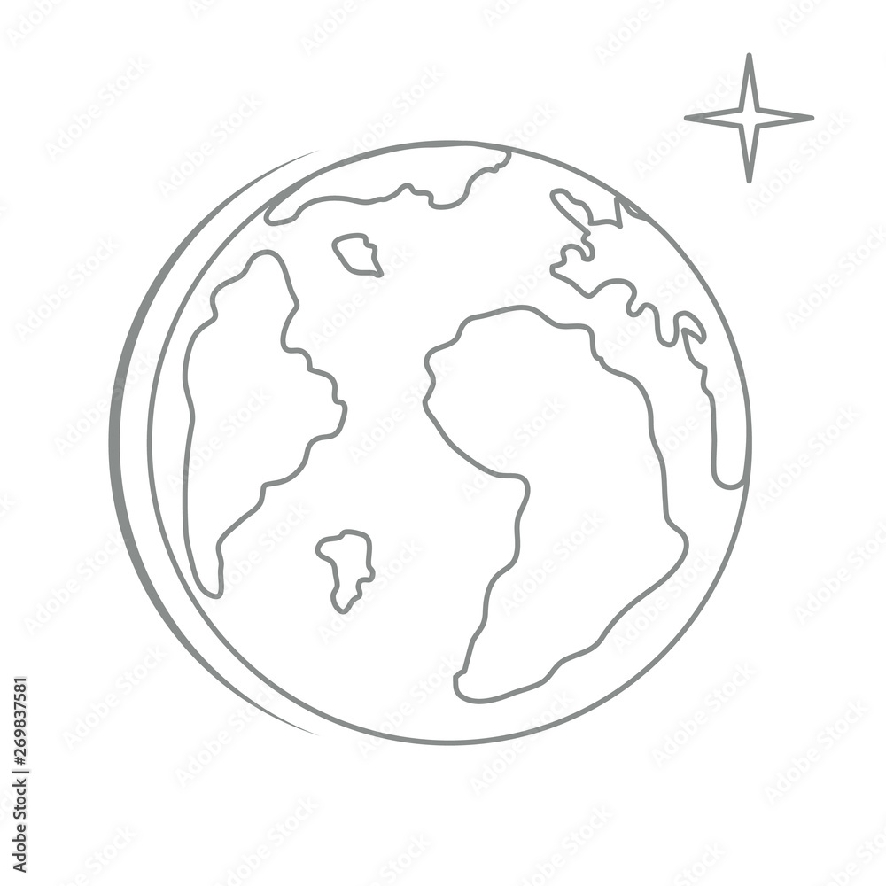 Planet Earth. World vector icon. Earth Day. Planet Earth. World vector icon. Earth Day.