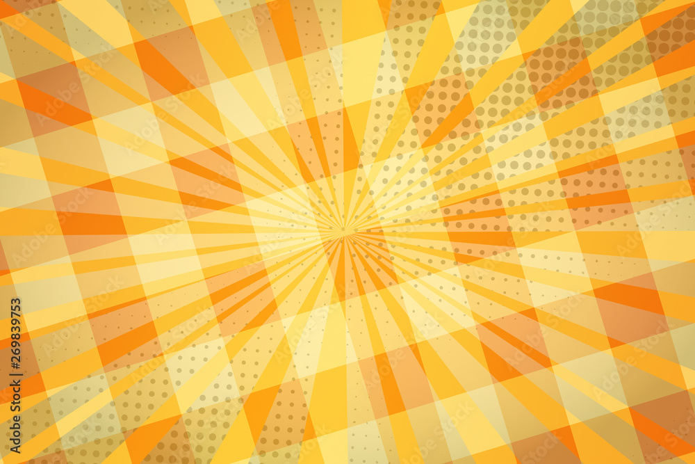 Fototapeta premium abstract, orange, illustration, design, wallpaper, light, yellow, graphic, wave, red, art, pattern, waves, texture, backgrounds, decoration, artistic, gradient, lines, color, line, backdrop, bright