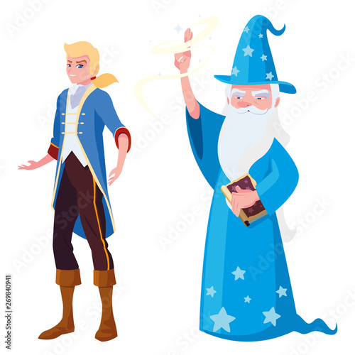 prince charming and wizard of tales characters