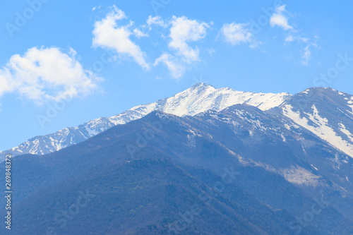 View on the Caucasian mountains in Georgia © olyasolodenko