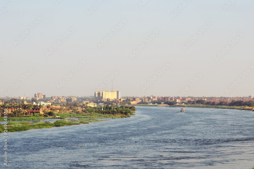 The river Nile in Cairo, Egypt.