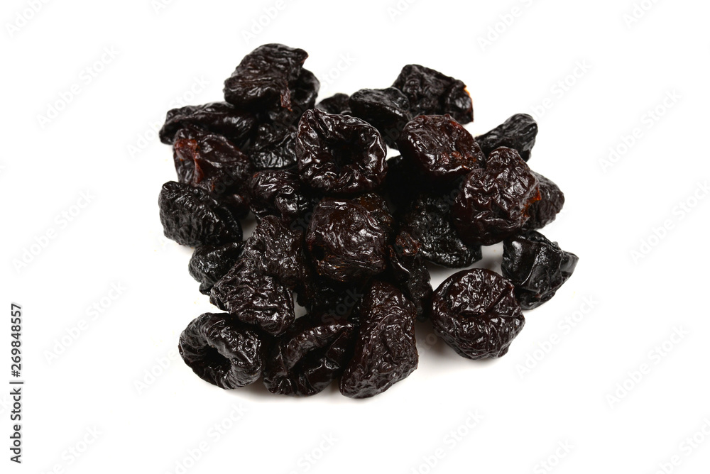 Dried plum isolated on white background Dried plum isolated on white background