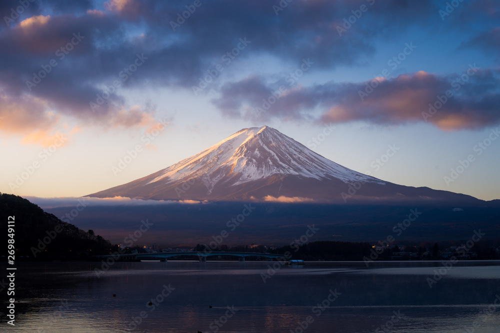 Mount Fuji and Lake Kawaguchiko Mount Fuji and Lake Kawaguchiko