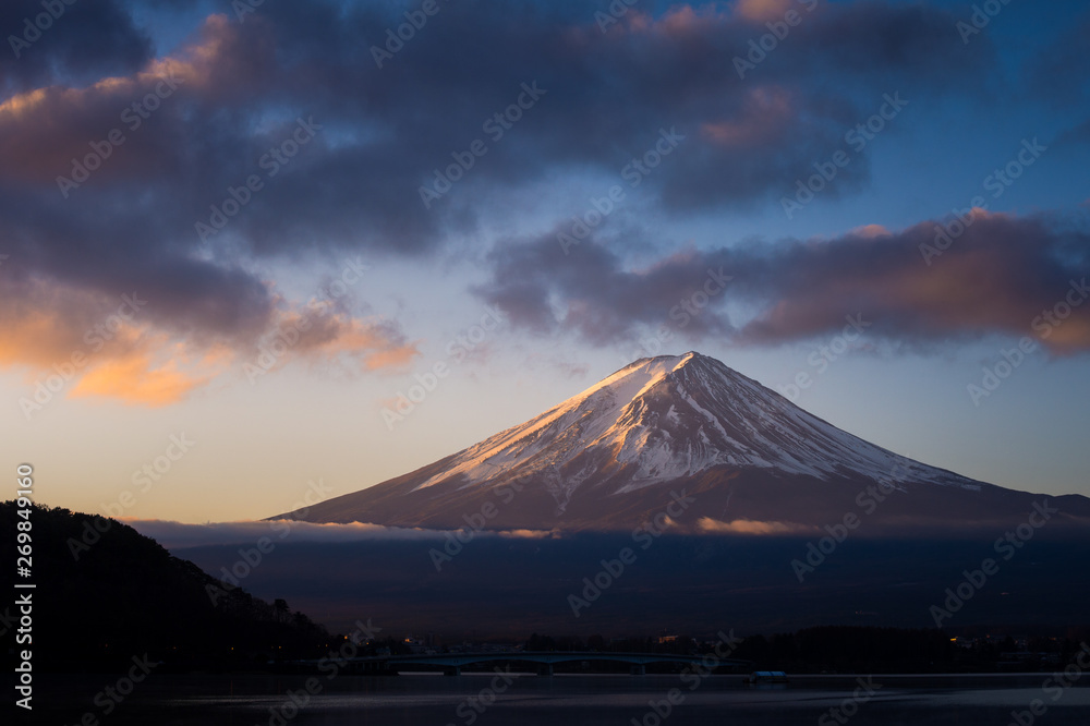 Mount Fuji and Lake Kawaguchiko