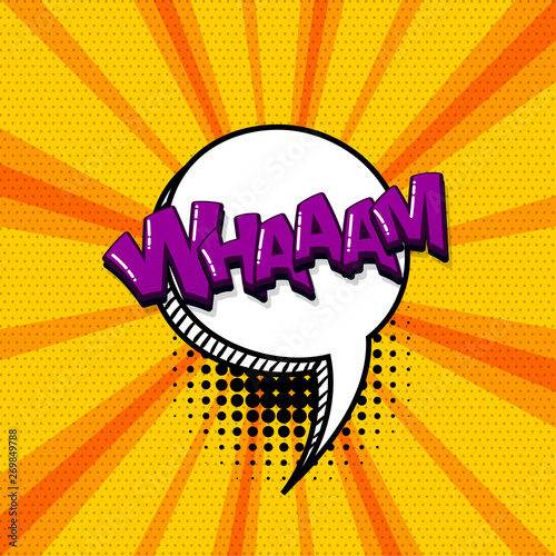 Pop art comic text