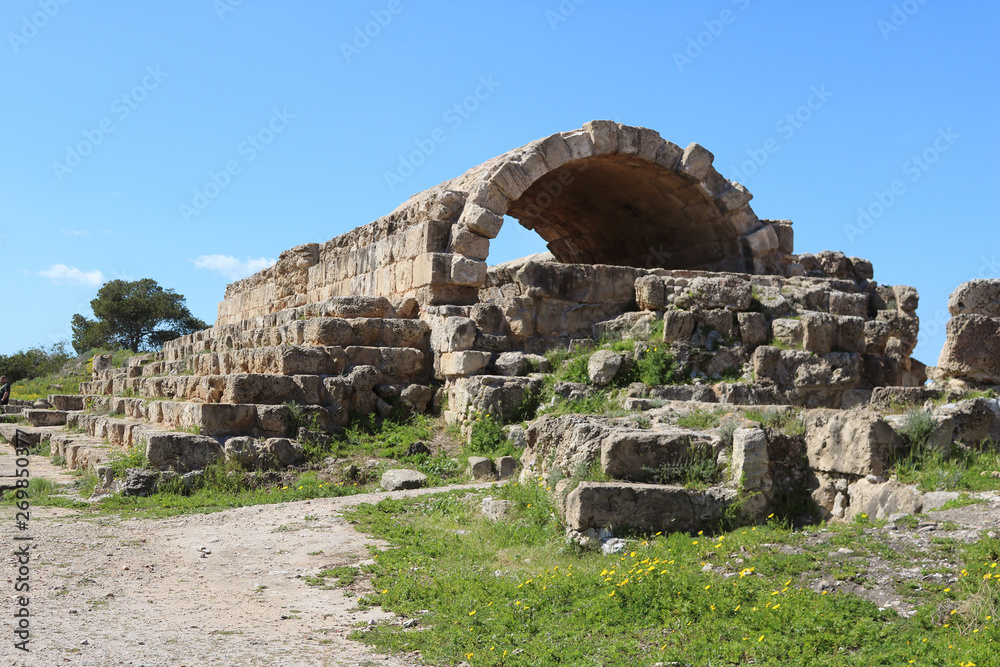 Romans ruins of the city of Salamis, near Famagusta, Northern Cyprus