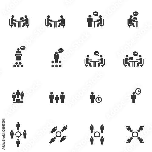 People Icons Vector , Person Work Group Team Vector Illustration