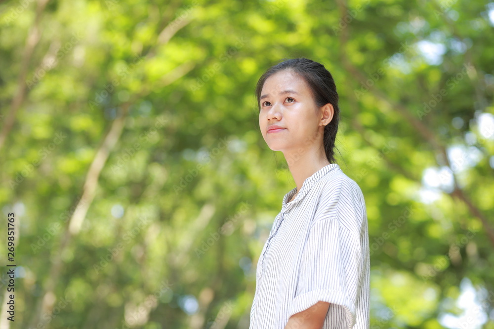 young woman travel to Vietnam