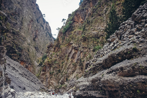 Samaria Gorge National Park of Greece on Crete island, Greece photo