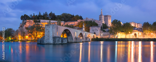 Famous Avignon Bridge, France